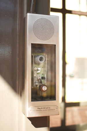 Image of Small Kindnesses, Weather Permitting box at Government Plaza Station.