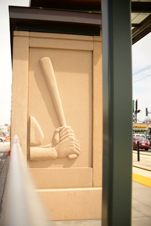 Art at Lexington Parkway Station.