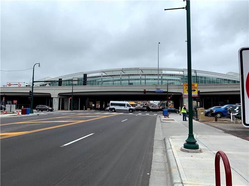 station view from 1st Ave