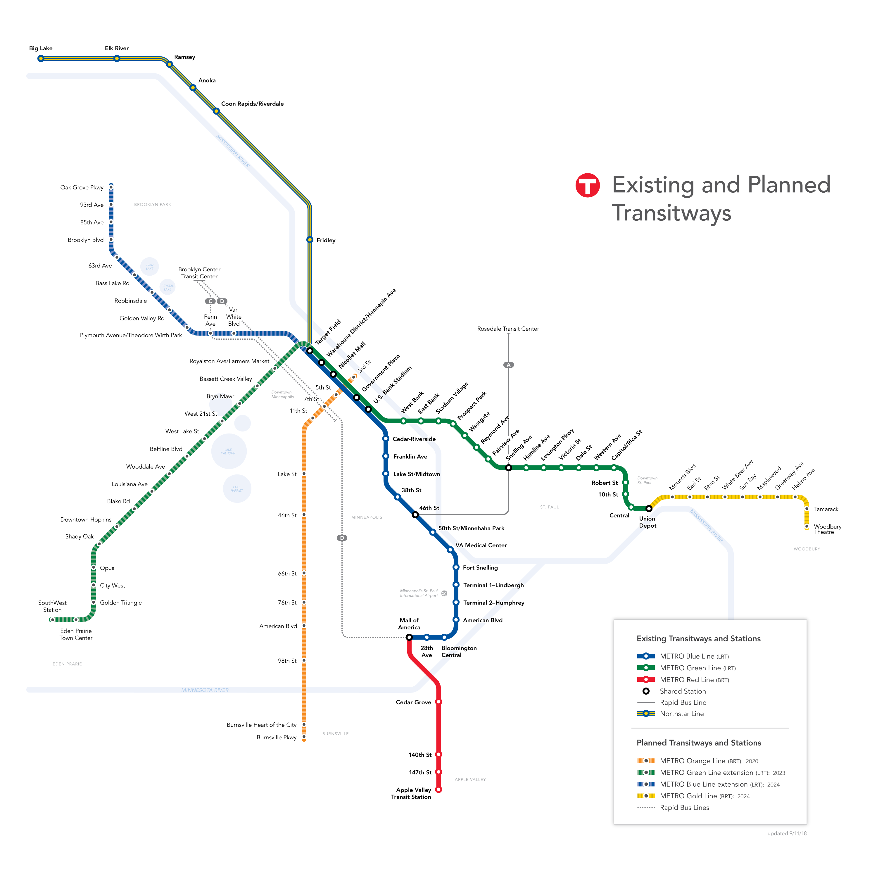 Twin Cities Southwest Light Rail Map  Americanwarmoms.org