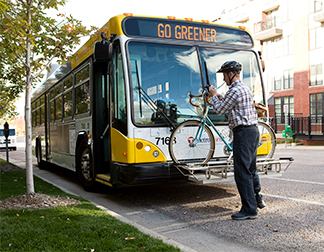 Bike on a bus