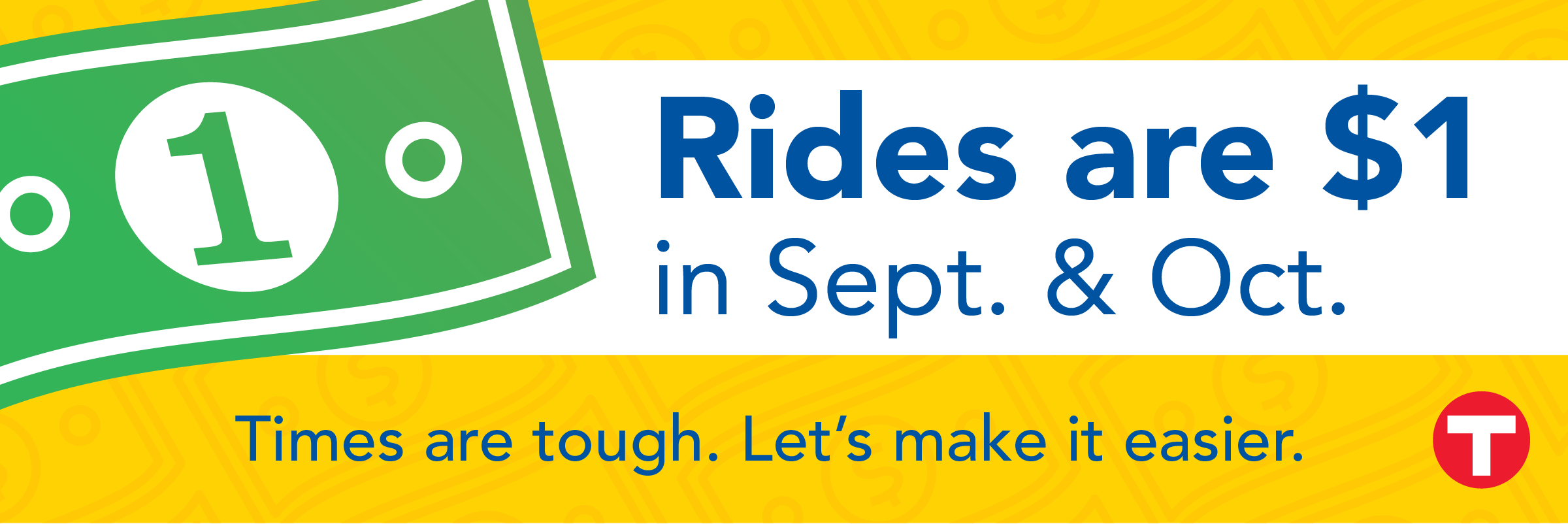 Rides are $1 in September and October!