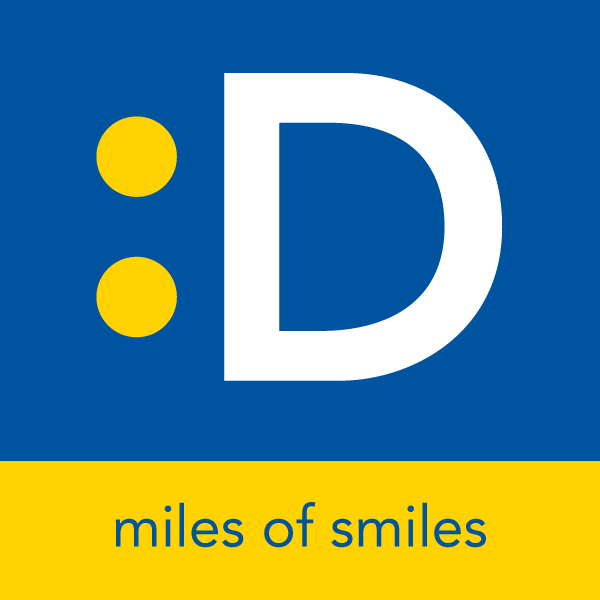 D Line graphic with "Miles of Smiles"; links to metrotransit.org/DLine