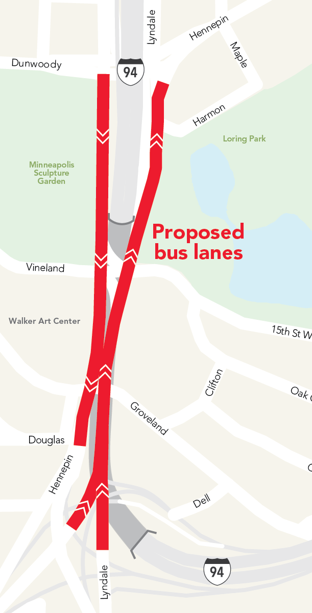 Proposed Bus Lane Map