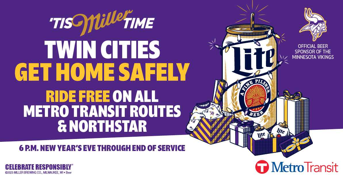Ride Free on New Year's Eve