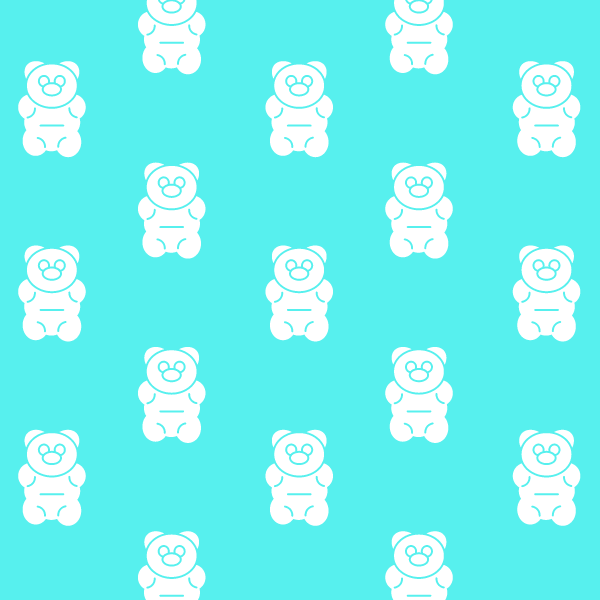 Art of bears on teal background