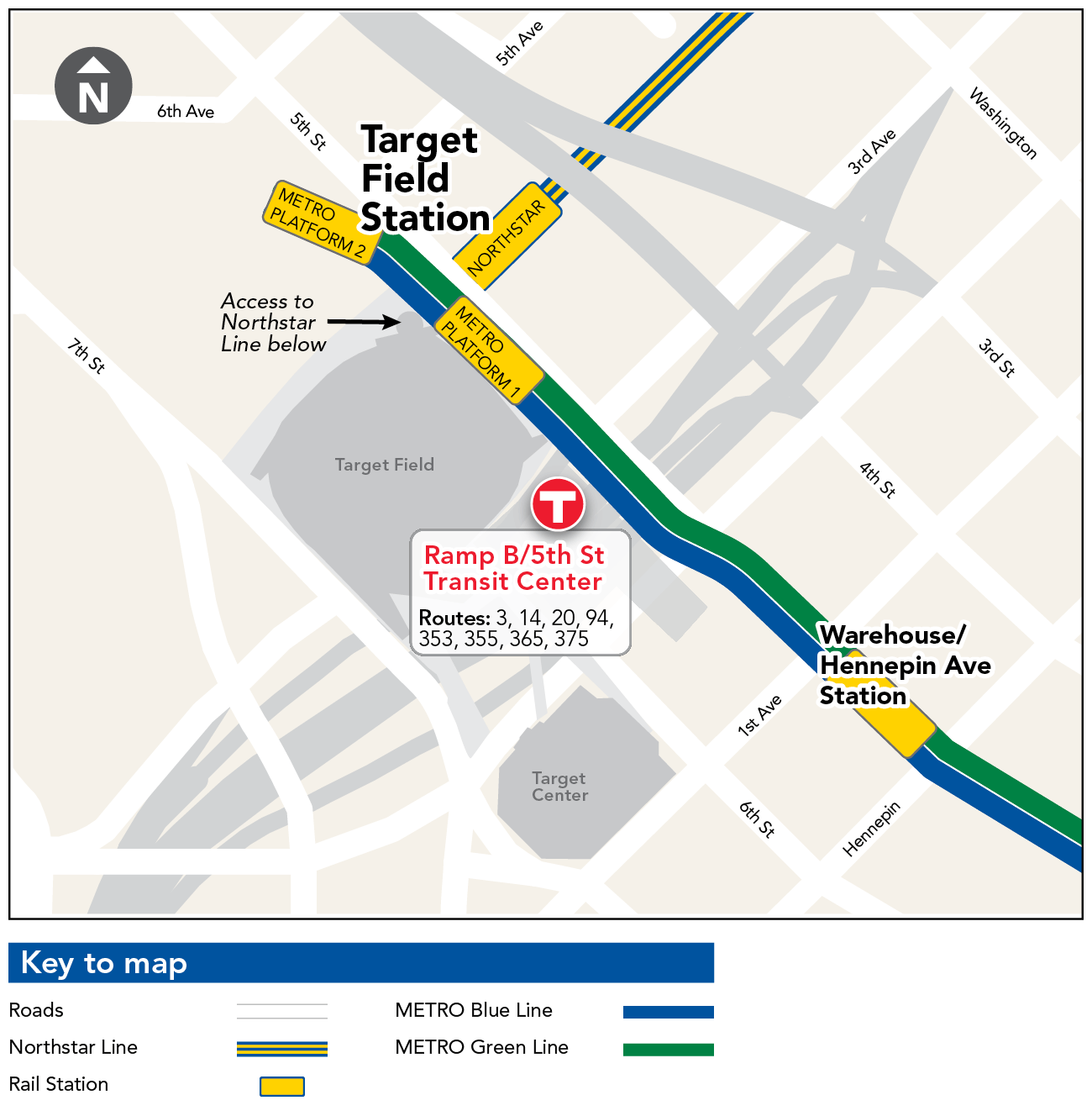 St. Paul MN, Skyway Map