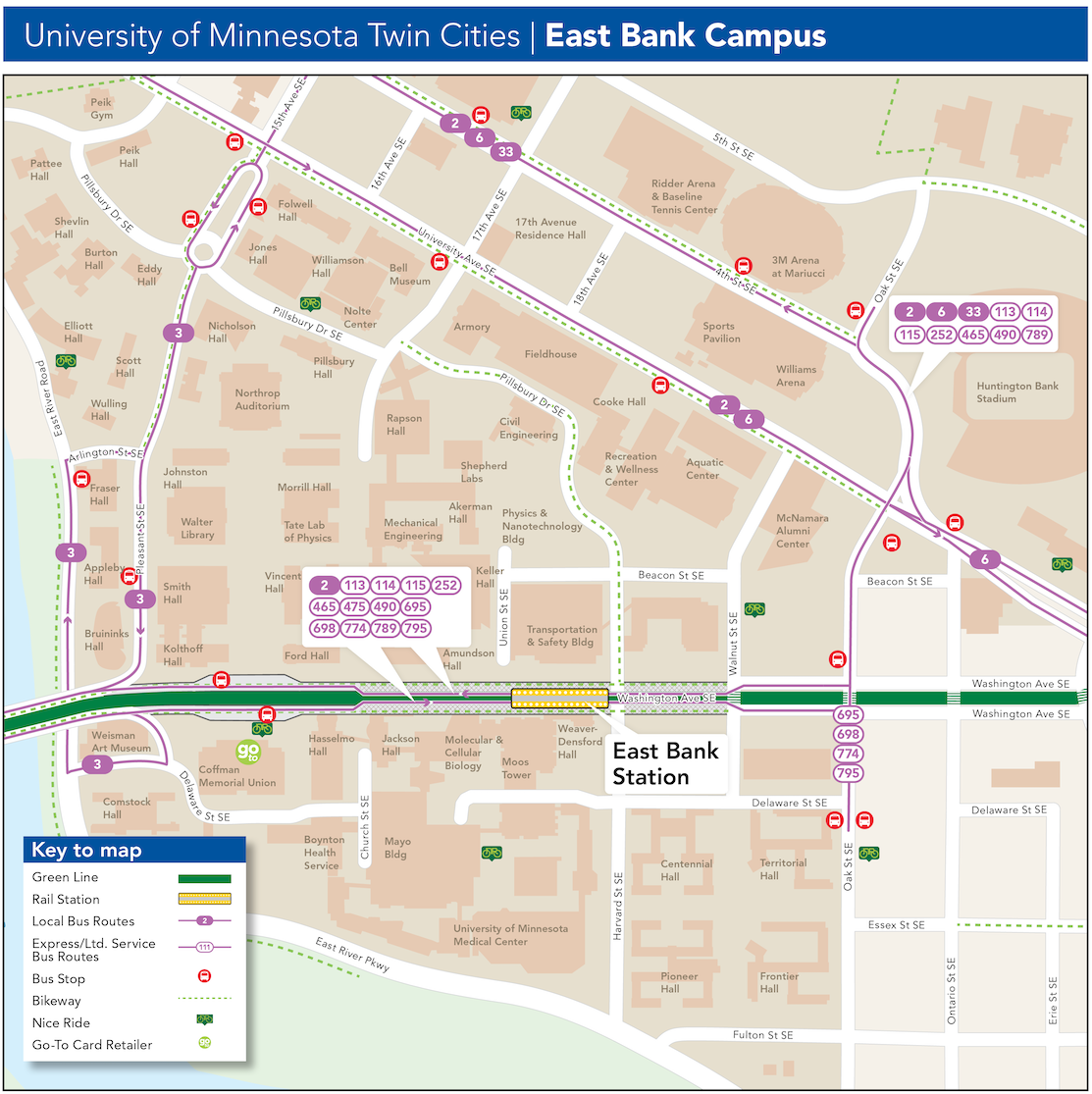 University Of Minnesota East Campus Map