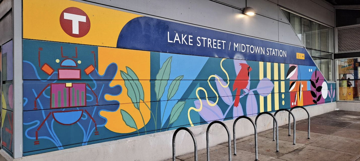 Mural at Lake Street Station