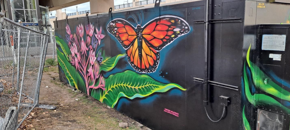 Image of public art at the Lake Street / Midtown Station on the METRO Blue Line. 