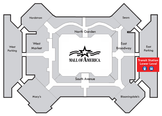 Map Of The Mall Of America