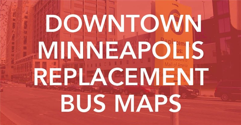 Downtown replacement bus maps