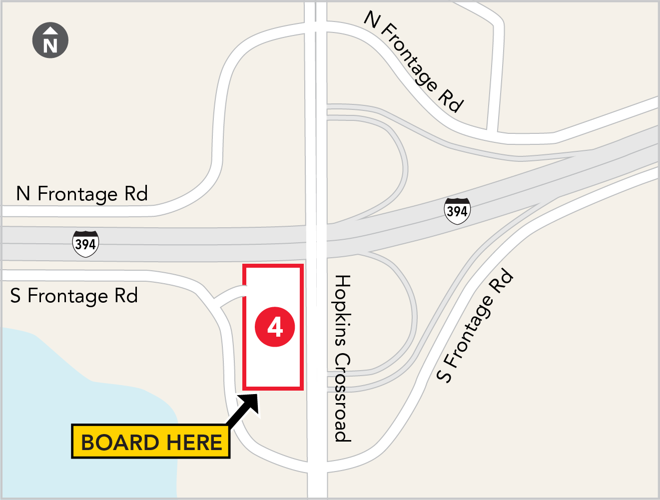 Minnetonka, I-394 & County 73 Park & Ride, 1100 Hopkins Crossroad