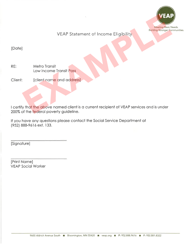 VEAP income eligibility form