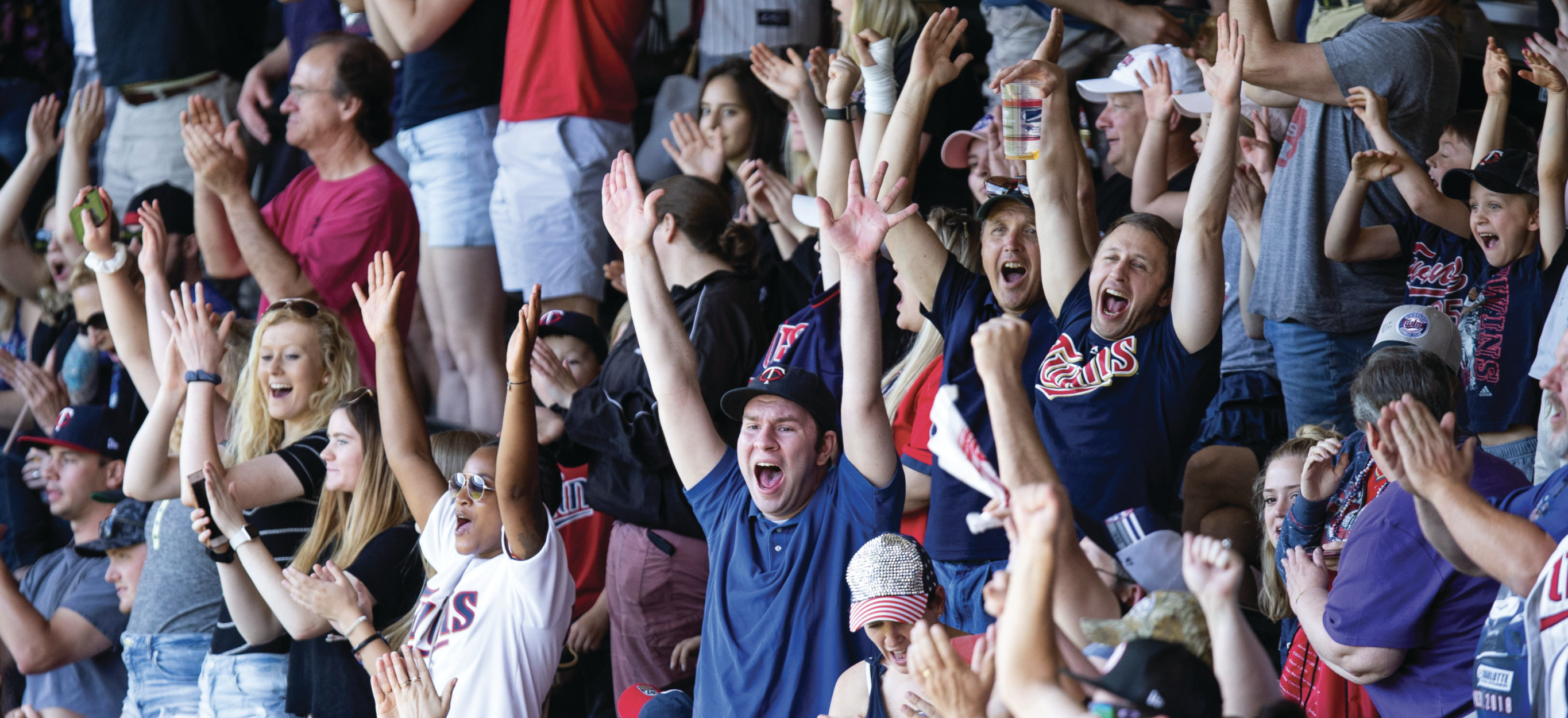 Twins fans at Target Field