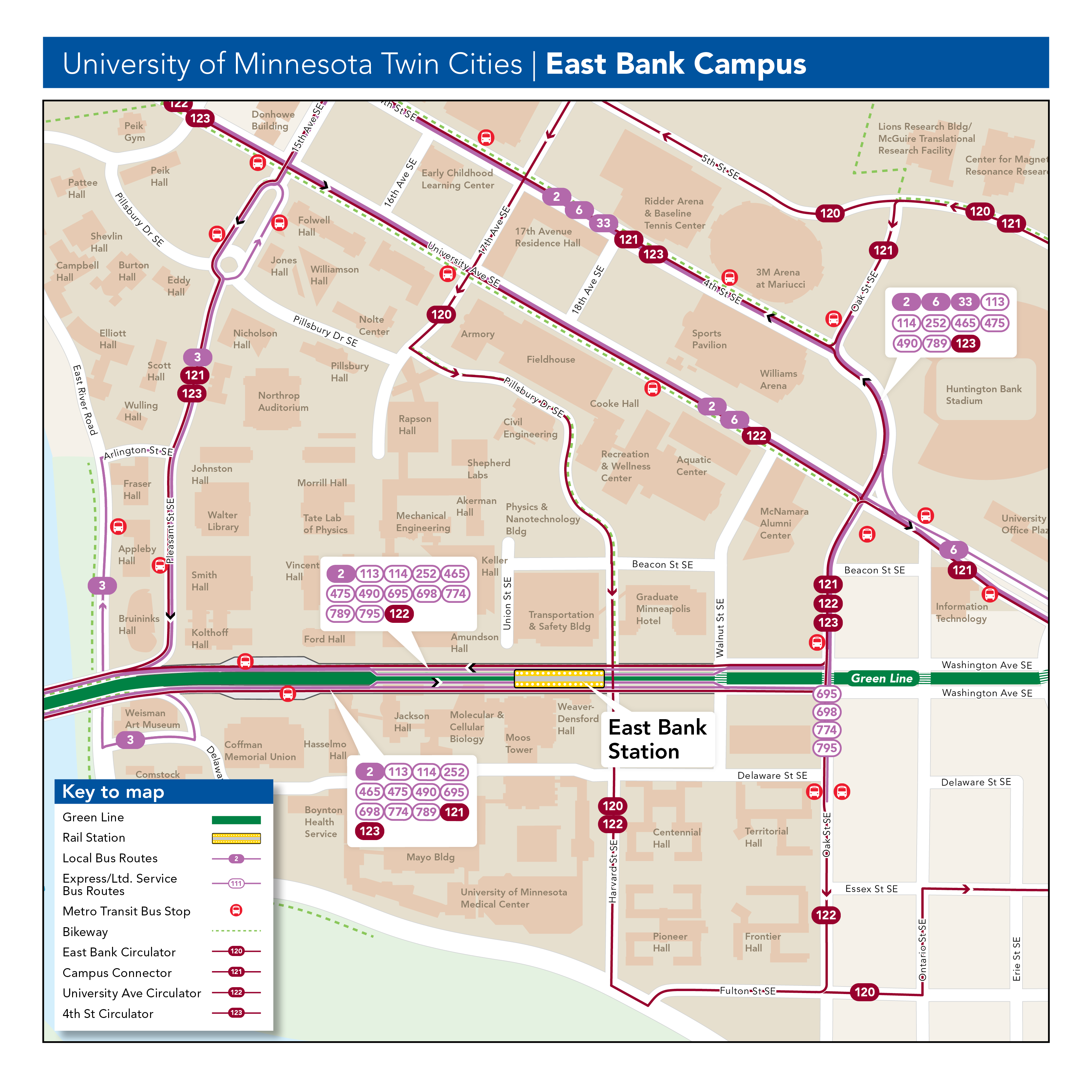 East Bank Map