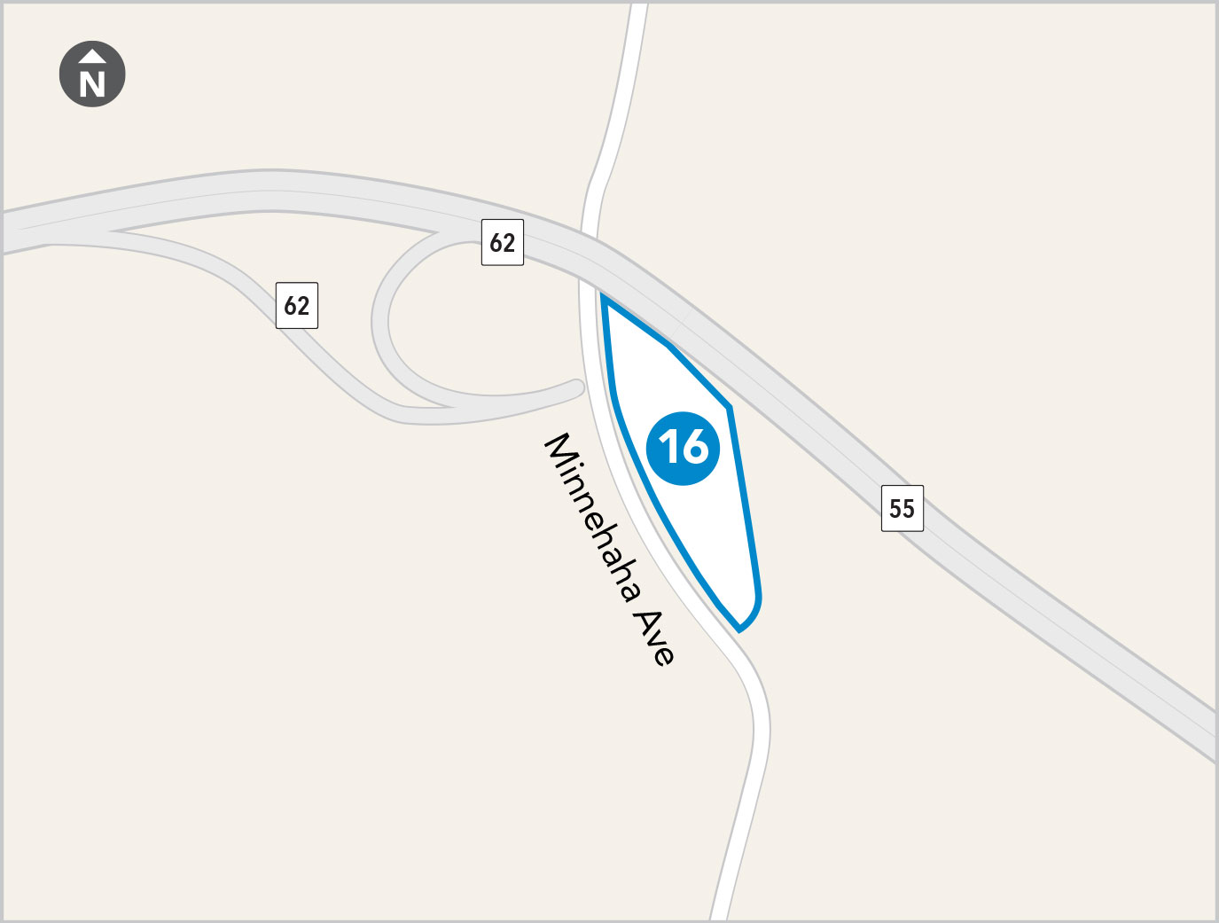map of Fort Snelling Station North