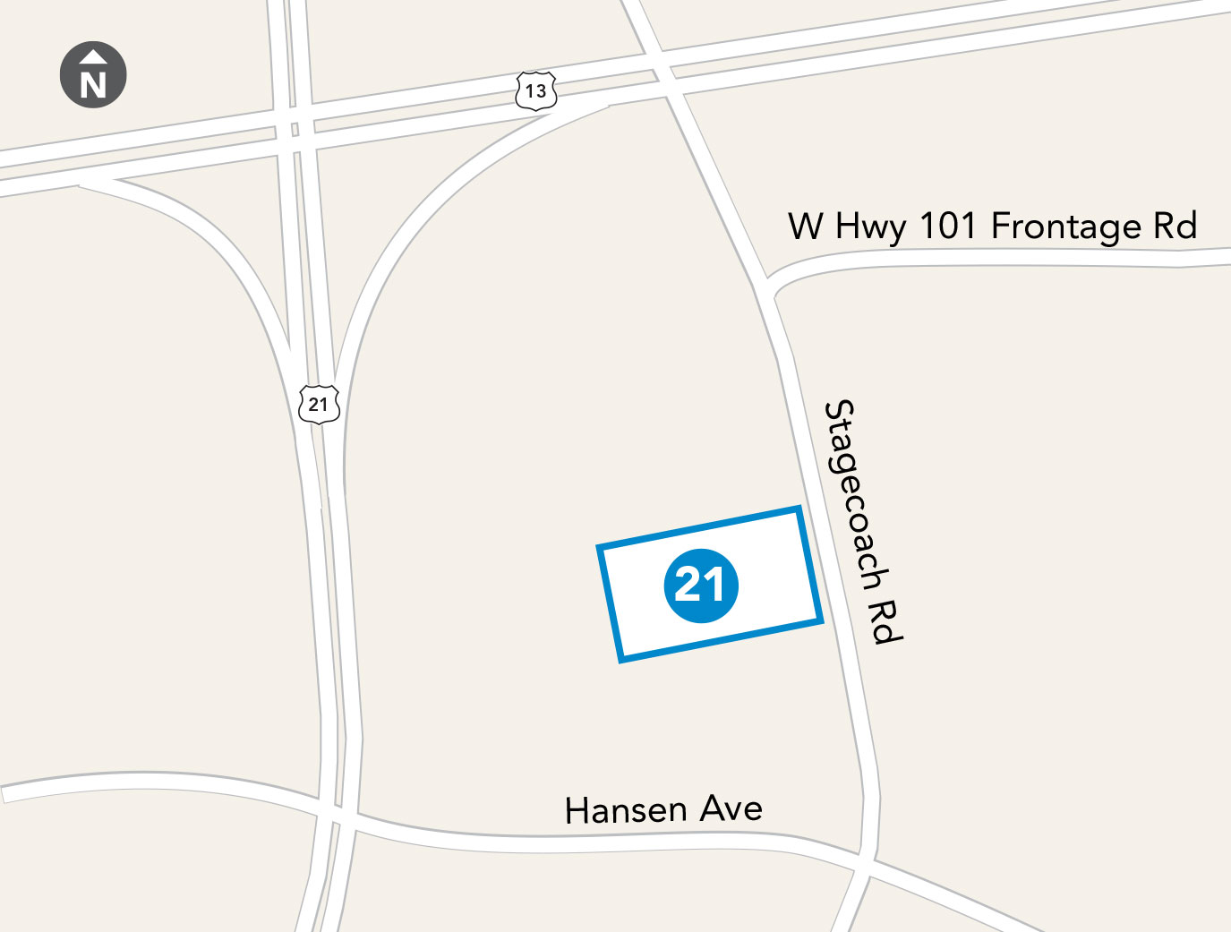 map of South Bridge Crossings Park & Ride