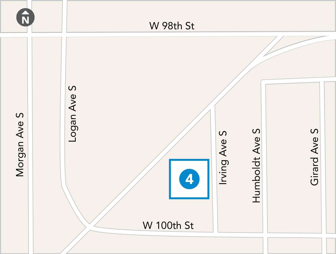 map of Saint Lukes Lutheran Church