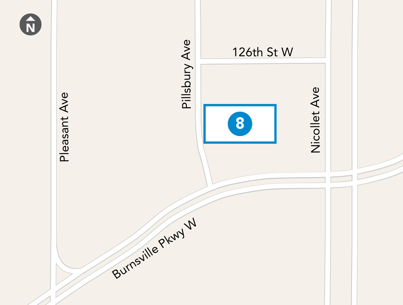 map of Heart of the City Park & Ride