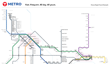 Thumbnail map of future METRO lines.