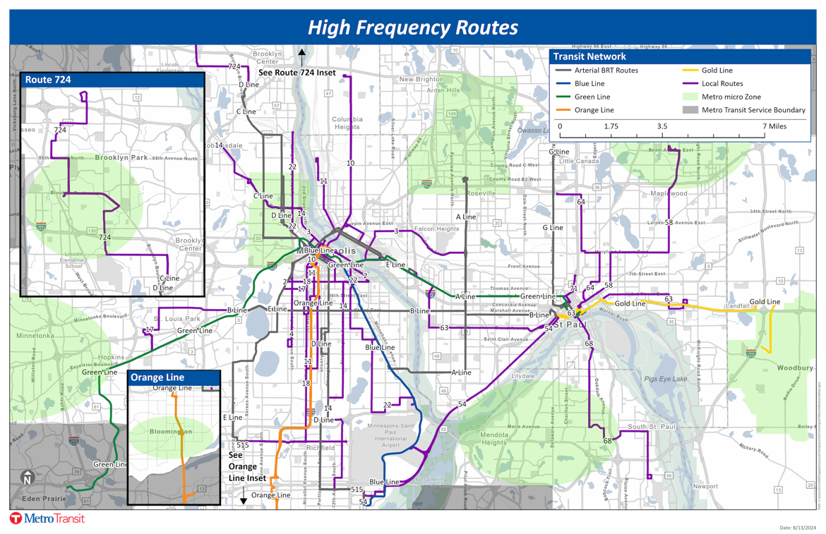 High Frequency Network By Route New