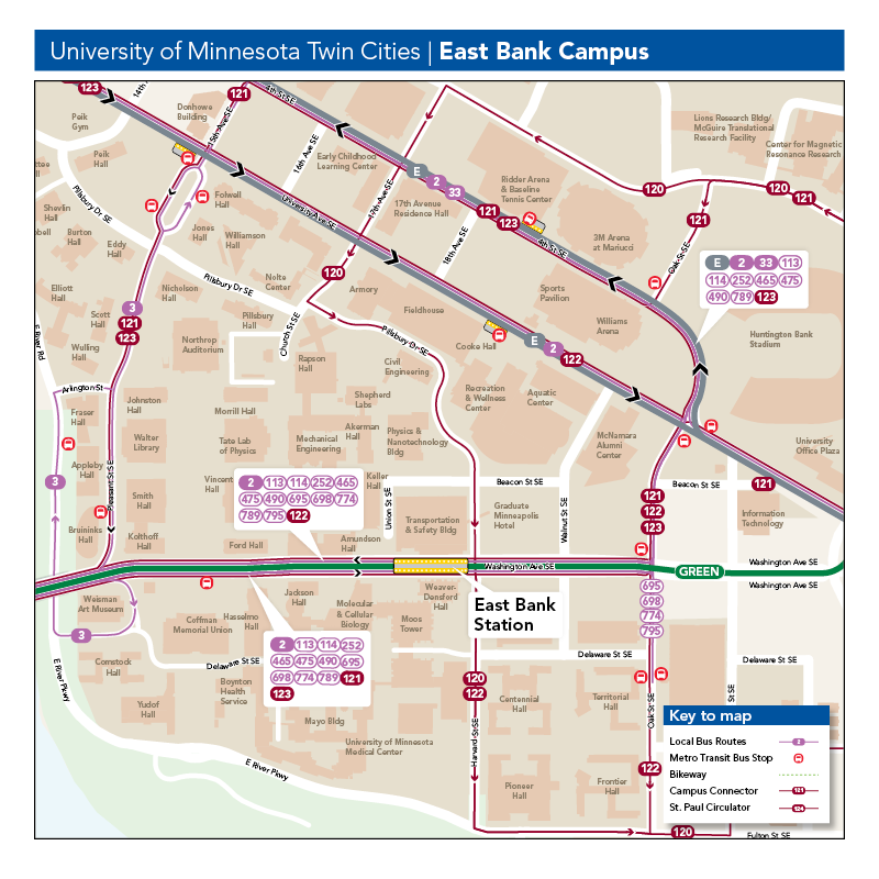 505206 Umn Maps East Bank