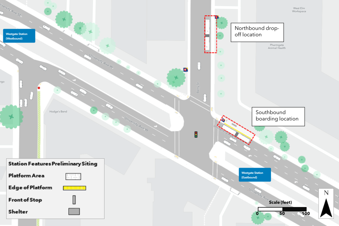 University & Berry Station Plan
