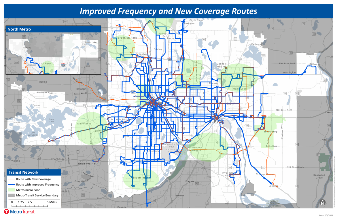 Improved Frequency And New Coverage Routes